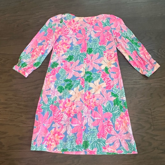 Lilly Pulitzer Cath 3/4 Sleeve Dress Tigers Lair Size Small NWT - Picture 3 of 8